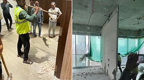 BMC begins demolition of alleged unauthorised alterations at Rustomjee Crown in Mumbai