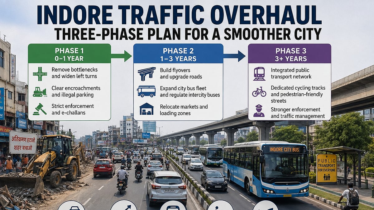 Mega Traffic Overhaul On Track; 25+ Flyovers, 1,500 City Buses Planned In Indore