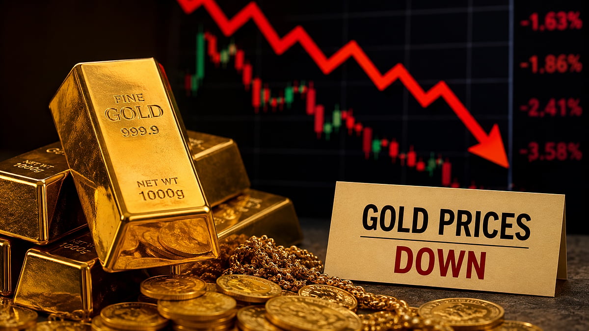 Gold Falls Nearly 1.86% For The Week As Hawkish US Fed Stance Weighs On Prices