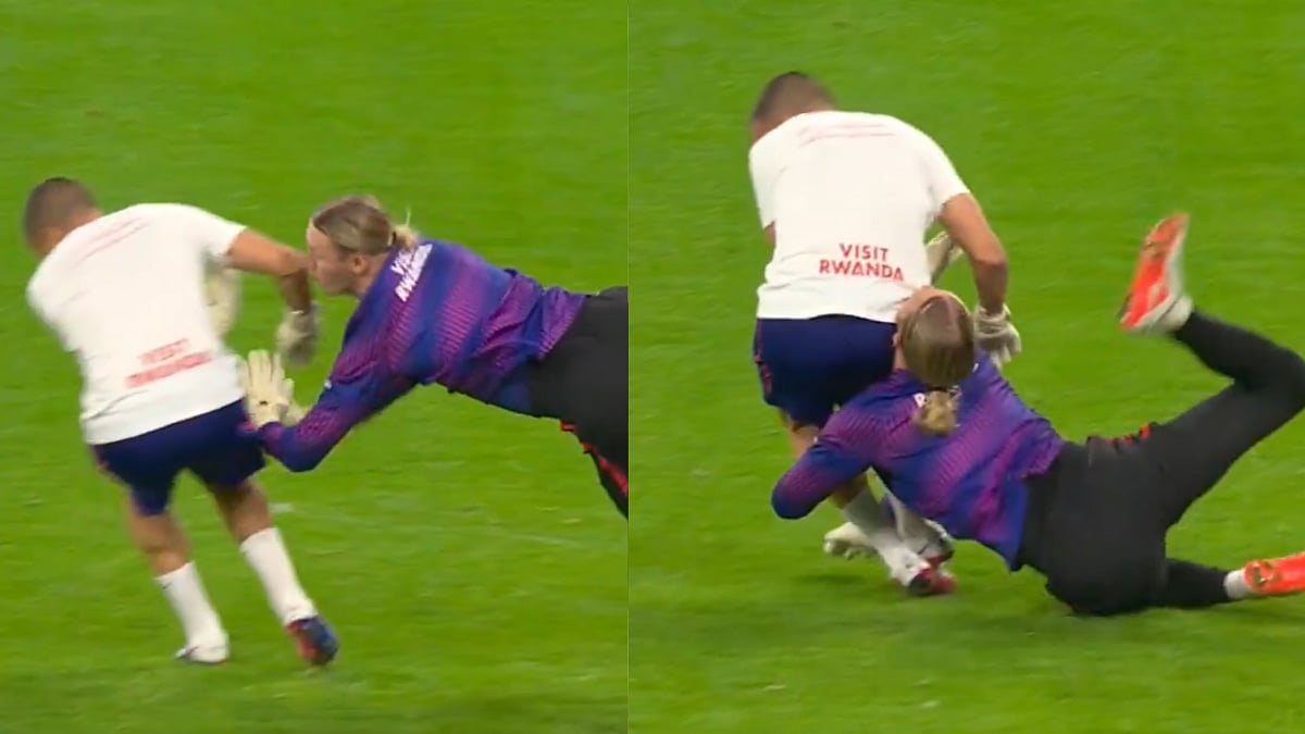 Scary Moment! PSG Goalkeeper Matvey Safonov Collapses After Horrifying Collision Before Lille Game | Video