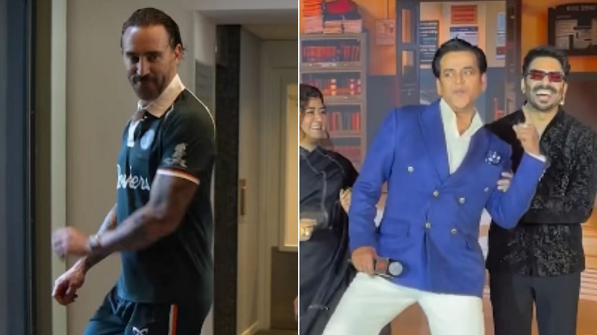 WATCH: Ravi Kishan Fever Takes Over ETPL As Faf Du Plessis Recreates Actor's Iconic Dance Moves