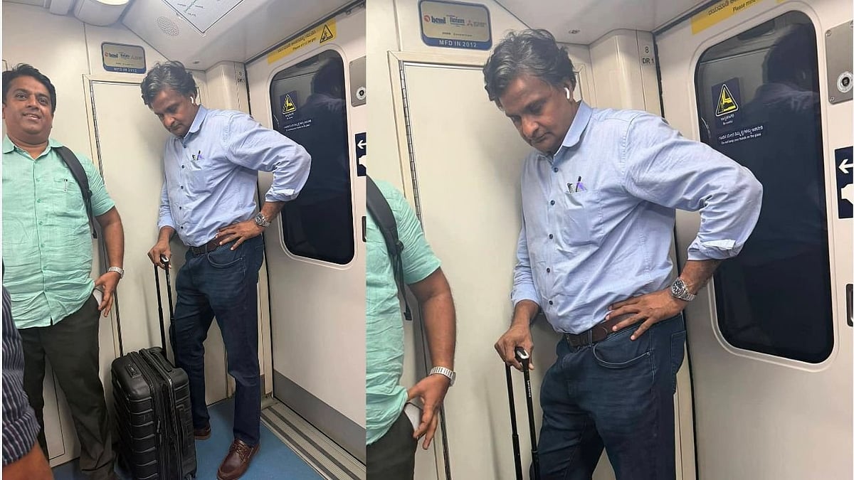 Viral Photos Show Javagal Srinath Spotted Travelling on Public Transport, Fans Praise His Simplicity