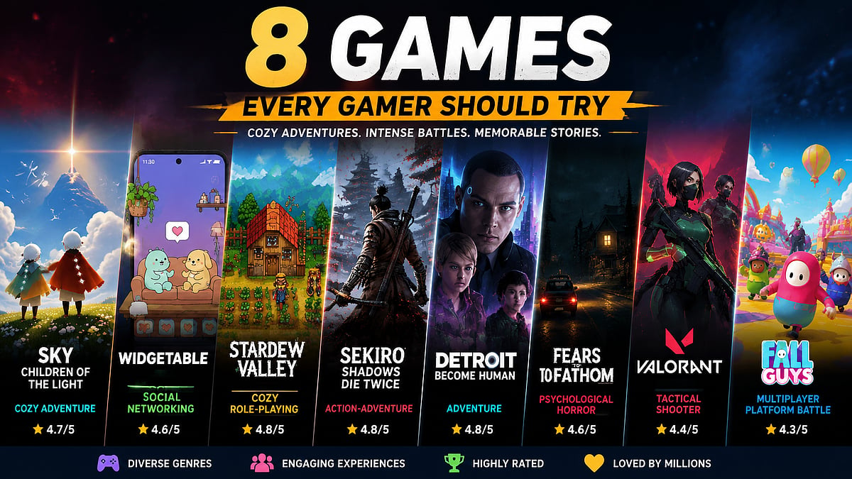 From Cozy Worlds To Epic Battles, 8 Games Every GenZ Gamer Should Try For Relaxation