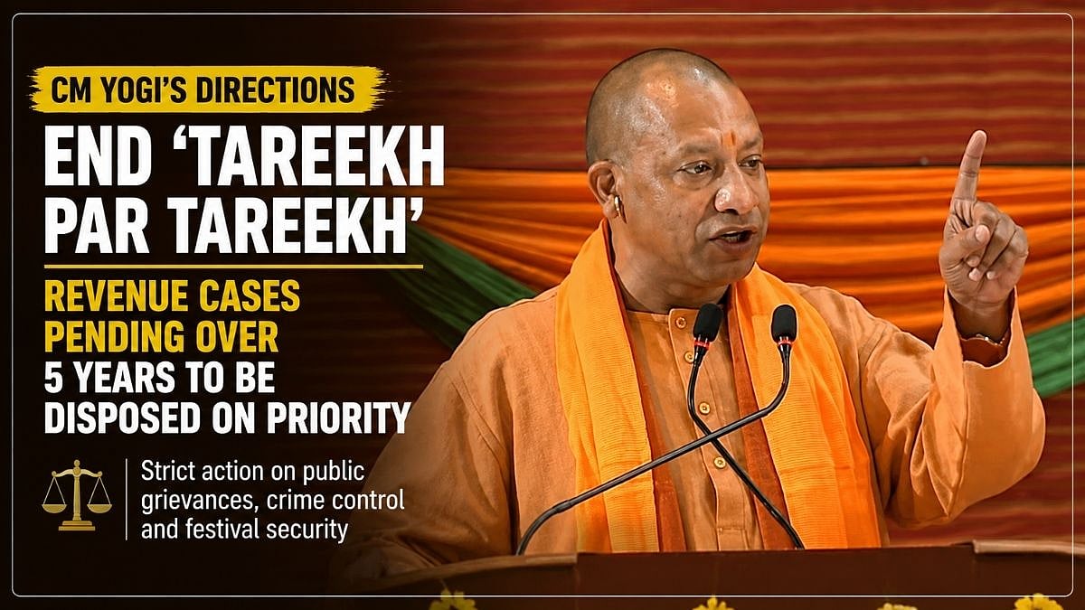 Uttar Pradesh: CM Yogi Adityanath Directs Disposal Of Revenue Cases Pending Over 5 Years, Orders Action On Public Grievances
