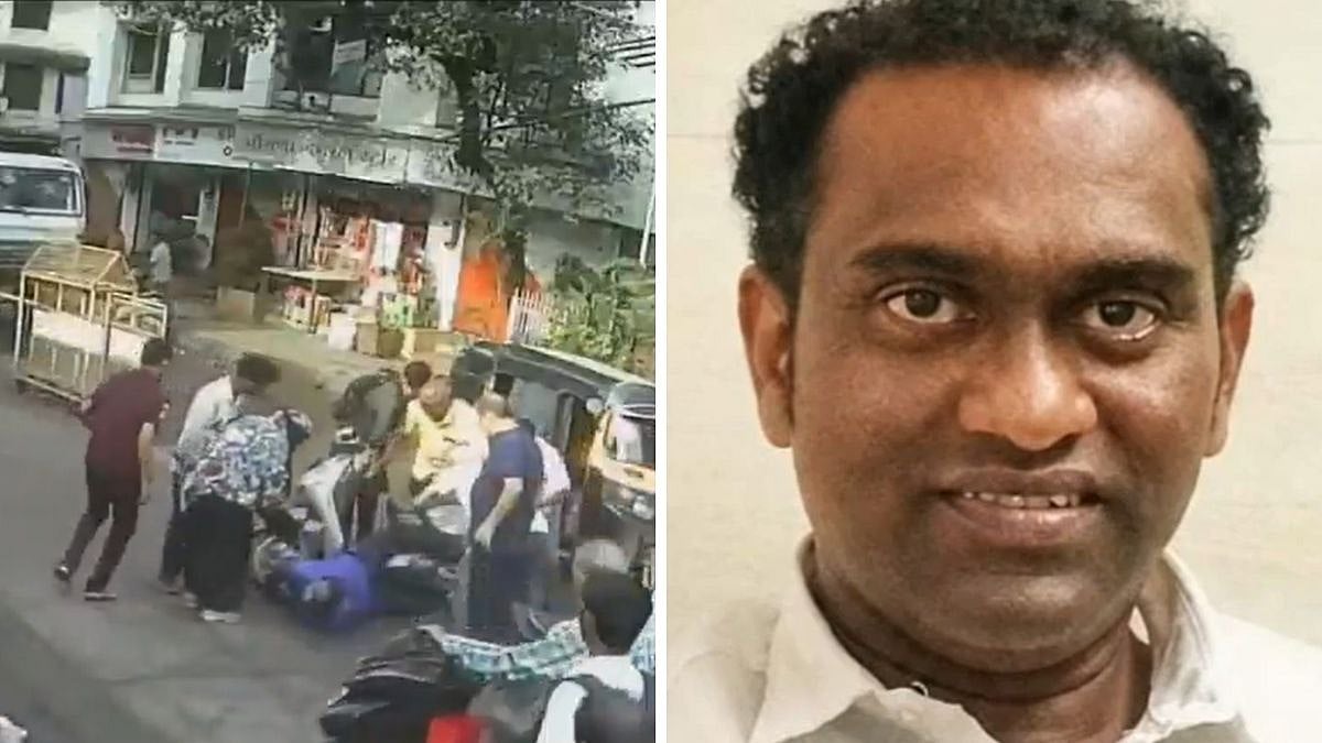 Caught On Camera: Thane Advocate Dies After Reportedly Suffering Sudden Cardiac Arrest While Riding Two-Wheeler