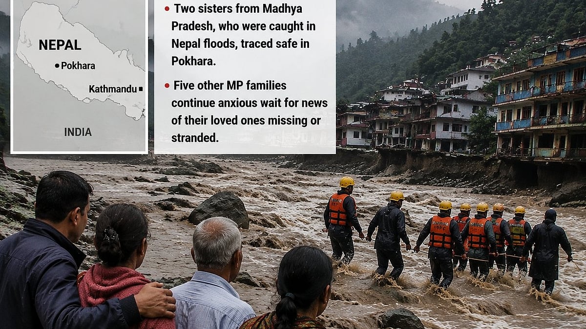 Two Sisters Stuck In Nepal Flash Floods Found Safe In Pokhara; Anxious Wait Continues For Five MP Families | VIDEO