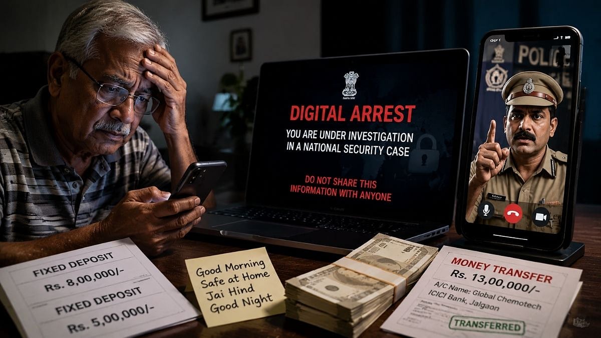 Navi Mumbai Cyber Fraud: 62-Year-Old New Panvel Retiree Kept Under ‘Digital Arrest’ For 8 Days, Duped Of ₹13 Lakh; Case Registered
