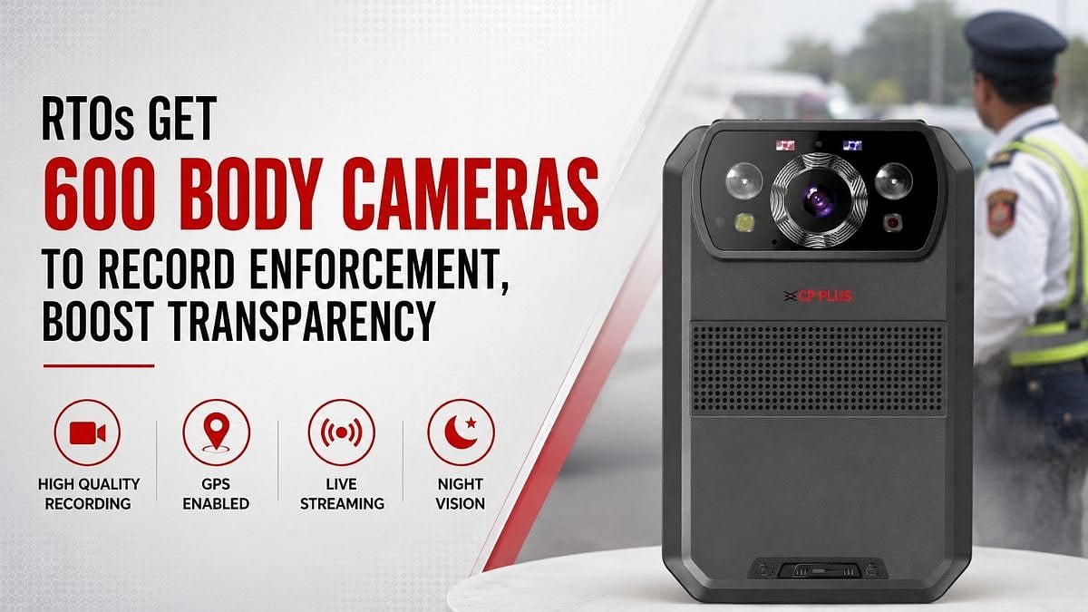 Maharashtra RTOs Get 600 Body Cameras To Record Enforcement, Boost Transparency