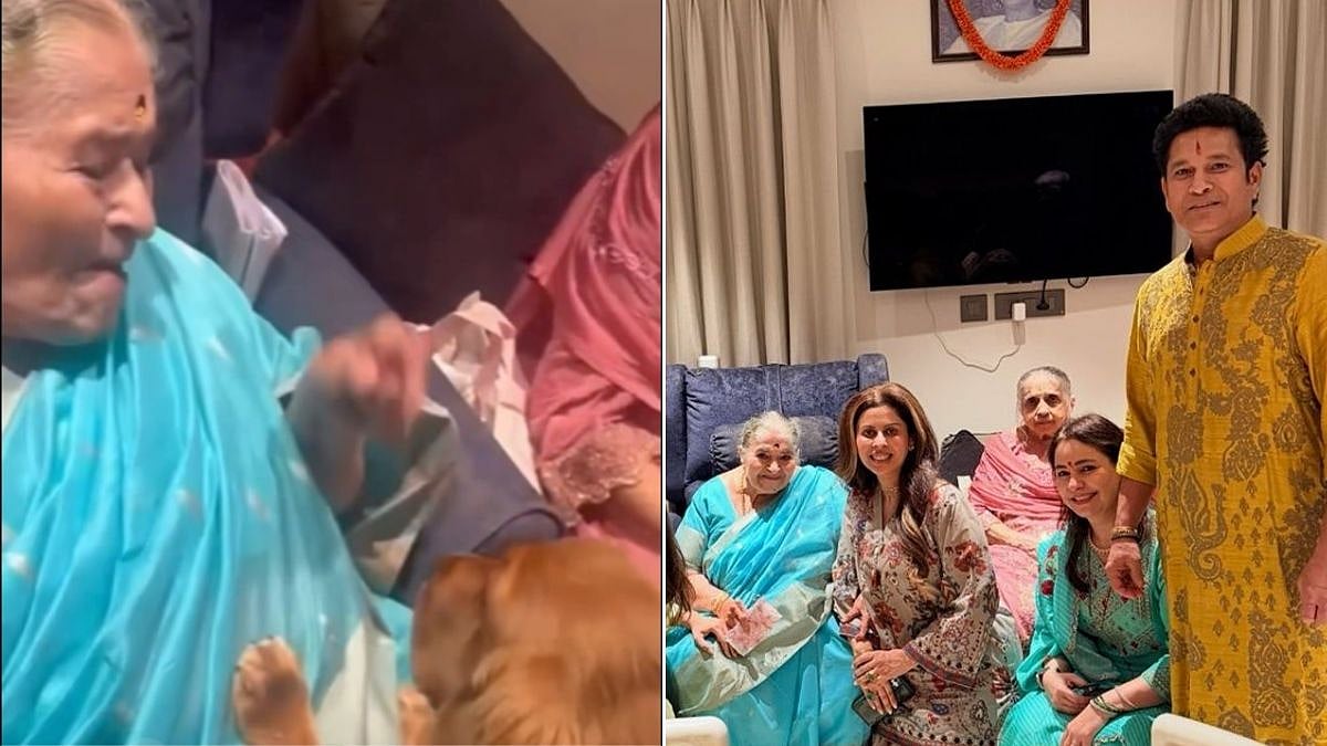 'Always Have This Much Love': Sachin Tendulkar Shares Heartwarming Birthday Wish For His Mother As She Adorably Plays With Pet Dogs | VIDEO