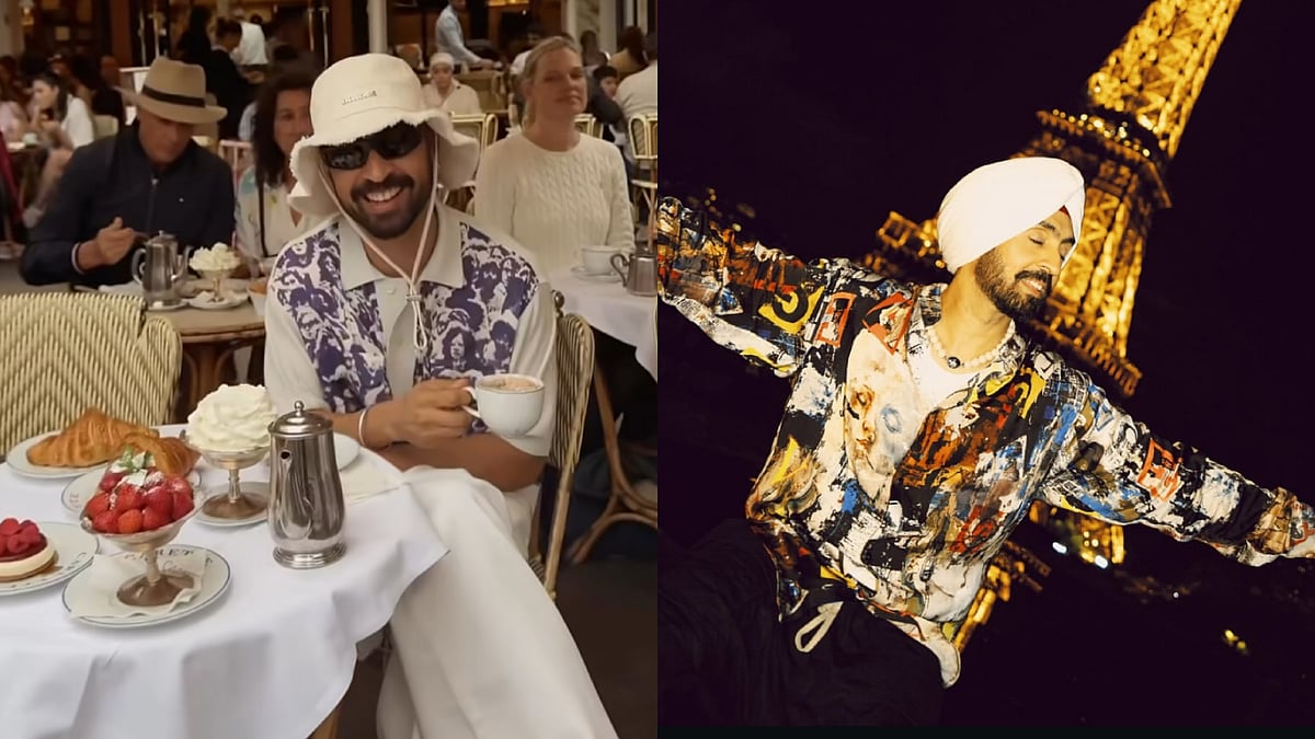Diljit Dosanjh Enjoys Paris Like A Local With Viral Croissant Dipped In Hot Chocolate, Poses At Eiffel Tower