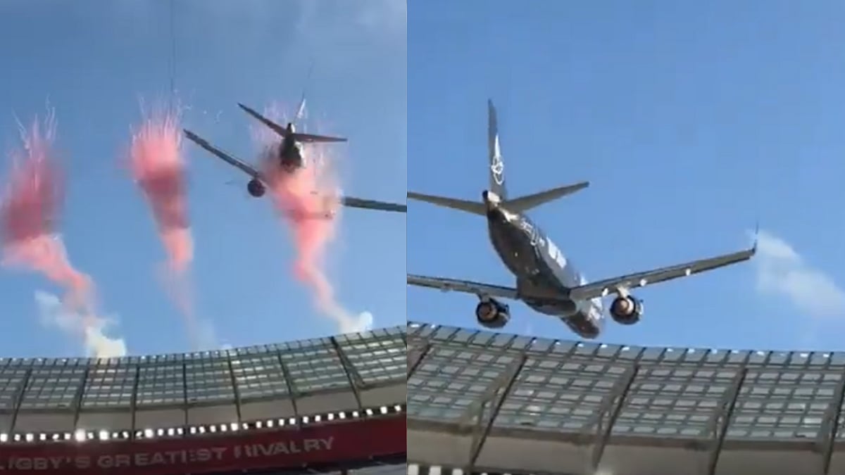 Shocking! 2 Planes Spark Major Scare After Flying Dangerously Low Over Packed Stadium During South Africa vs New Zealand Rugby Clash | Video
