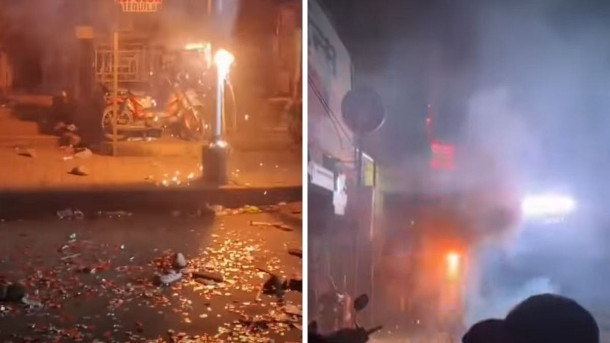 VIDEO: Electric Pole Sparks During Parel Cha Maharaja Aagman; Devotees Seen Running In Panic
