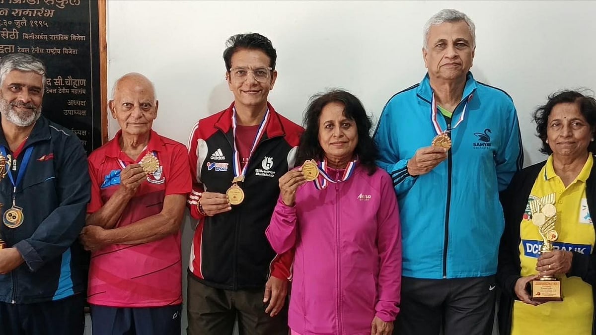 Nashik: Masters TT Players Bag Two Gold, One Silver And Four Bronze Medals In Kolhapur