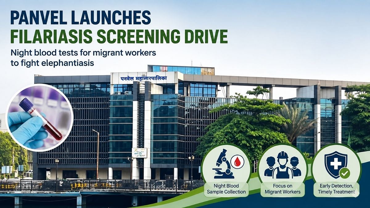 Panvel Municipal Corporation Launches Night Blood Screening Drive For Filariasis Among Migrant Workers