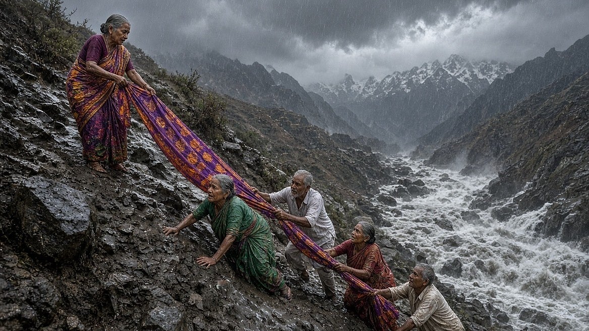 Mud, Rocks, Furious Water Flow: How A Six-Yard Saree Became A Lifeline For 21 Tamil Nadu Pilgrims During Nepal Flash Flood