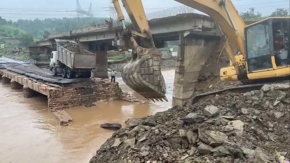 Heavy Rain Washes Away Road In MP’s Singrauli, Alternative Route To Open In 1-2 Days