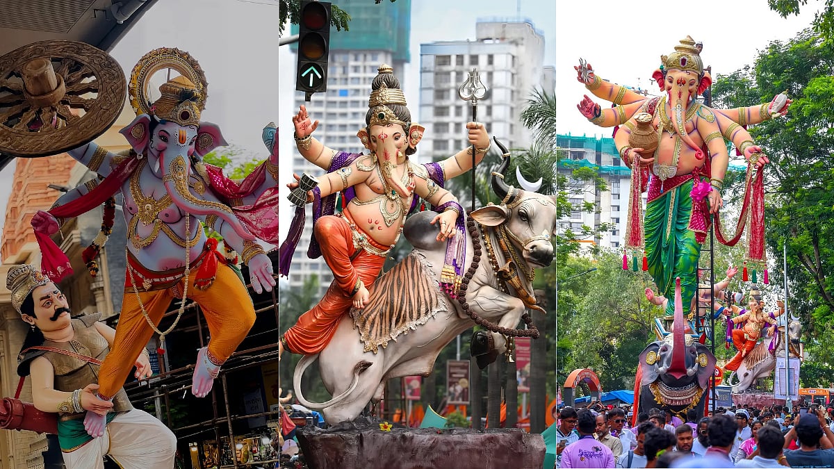 Ganpati Aagman 2026: Mumbai's Unique Murtis, From Bappa Balancing On Nandi To 3 Dragons; Take A Look!