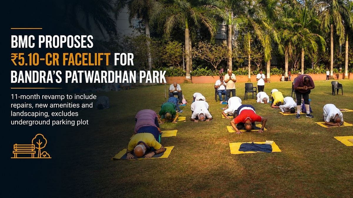 Mumbai: BMC Proposes ₹5.10-Crore Facelift For Bandra’s Patwardhan Park, Excludes Underground Parking Plot