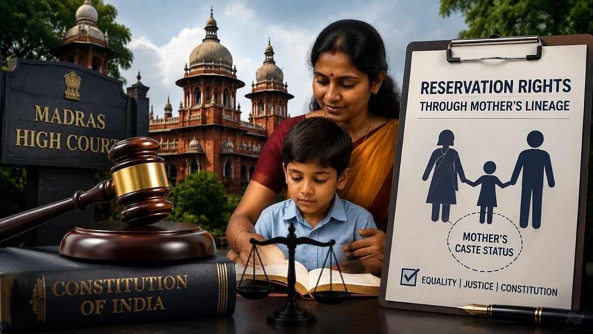 'Children Can Claim Caste-Based Reservation Through Mother’s Lineage': Madras High Court  