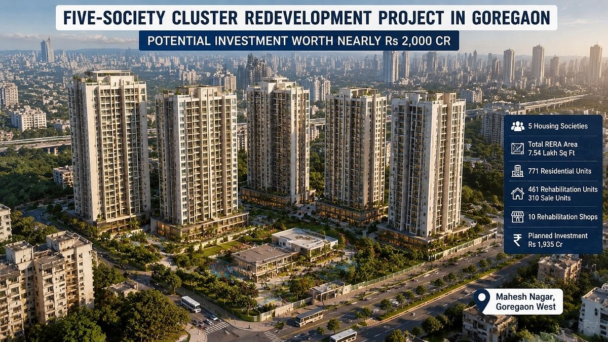 Mumbai: Lloyds Realty Plans ₹1,935-Crore Cluster Redevelopment Project In Goregaon West With 771 Homes