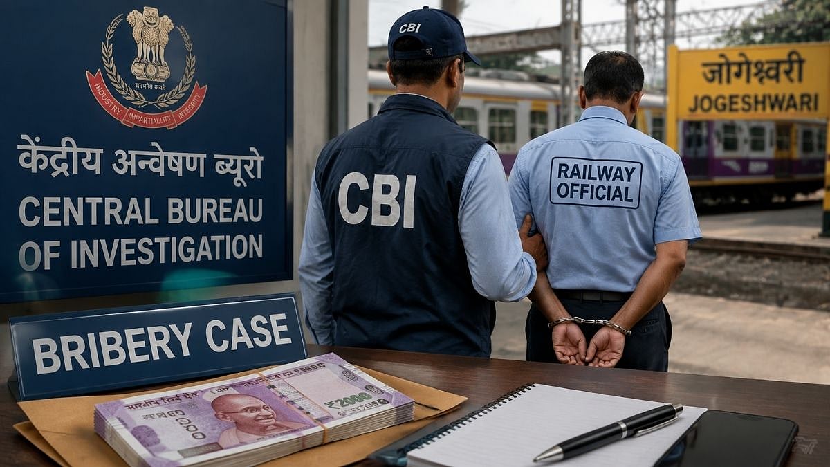 Mumbai Crime: CBI Books Railway Official For Allegedly Demanding ₹8,000 Monthly Bribe To Avoid Shop Demolition