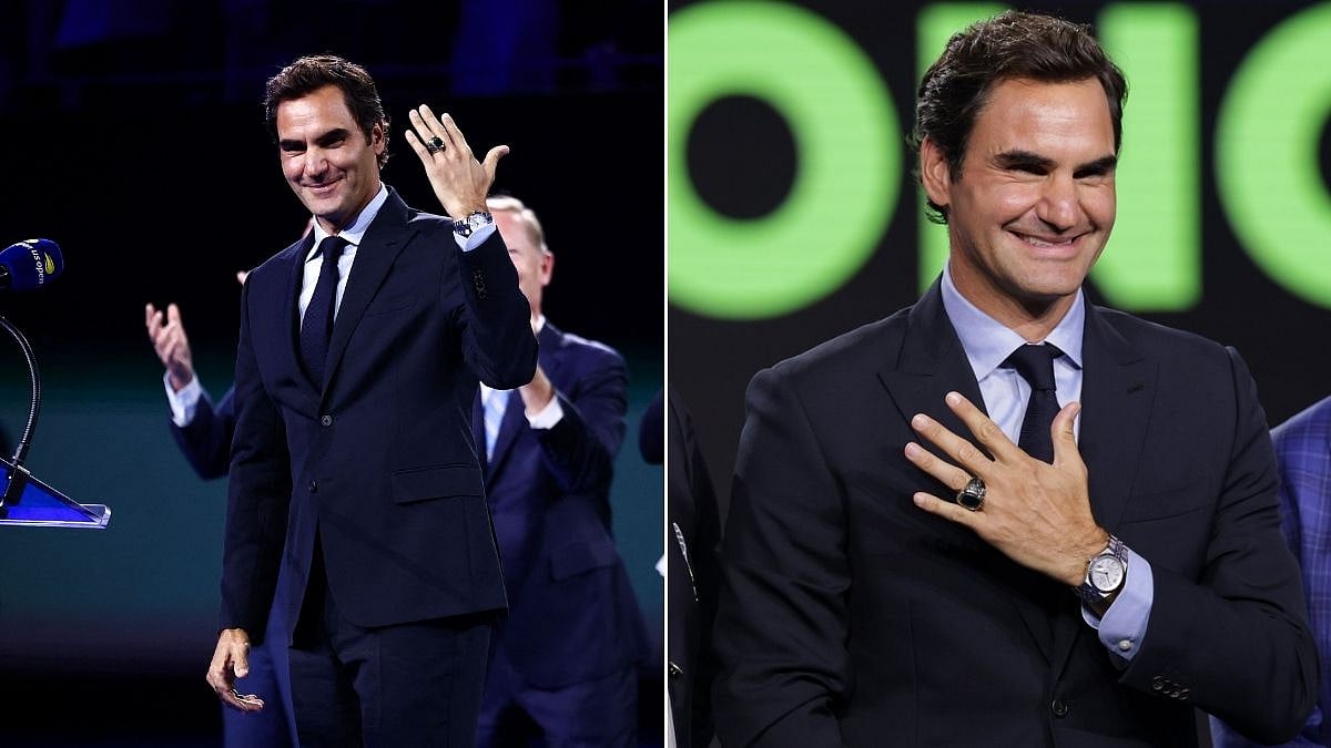 Roger Federer Returns To US Open, Receives International Tennis Hall Of Fame Ring After Legendary 20-Grand Slam Career | Video