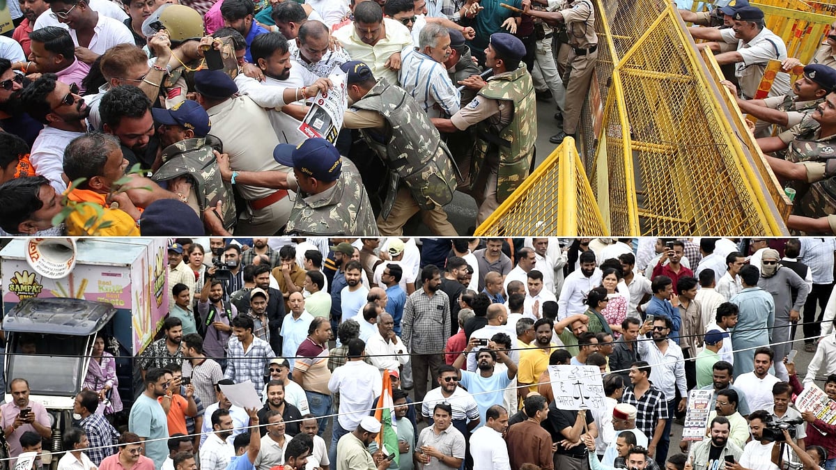 Bhopal Traders Clash With Police During Massive Protest Against BMC Sealing Drive, Warn Of Citywide Shutdown