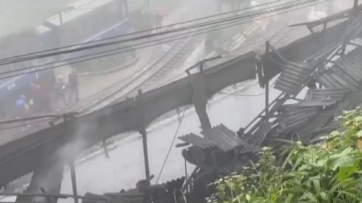 7 Injured As Roof Of Historic Darjeeling Loco Shed Collapses After Heavy Rain | VIDEO