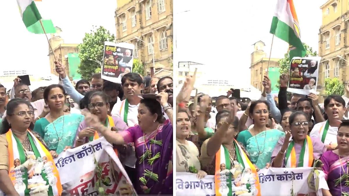 Supriya Sule Leads NCP (SP) Protest In Mumbai Against Inflation, Asks 'How Will Common Man Afford Essentials' - VIDEO