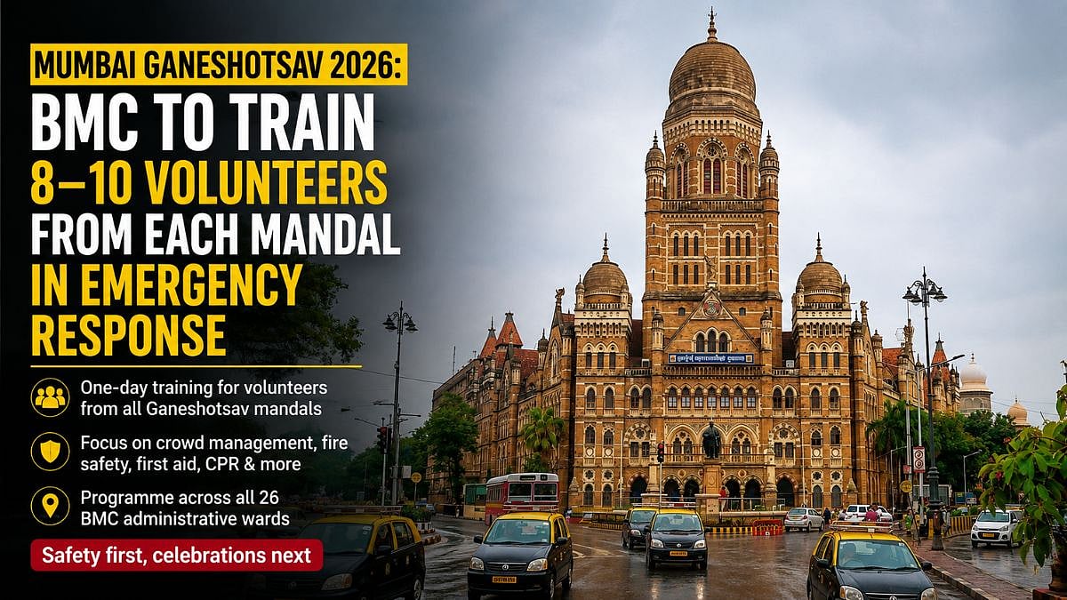Mumbai Ganeshotsav 2026: BMC To Train 8–10 Volunteers From Each Mandal In Emergency Response