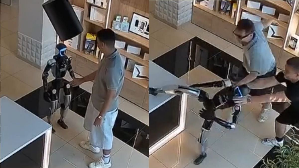 WATCH: Humanoid Robot Attacks Man After Being Pushed At Russian Electronics Store