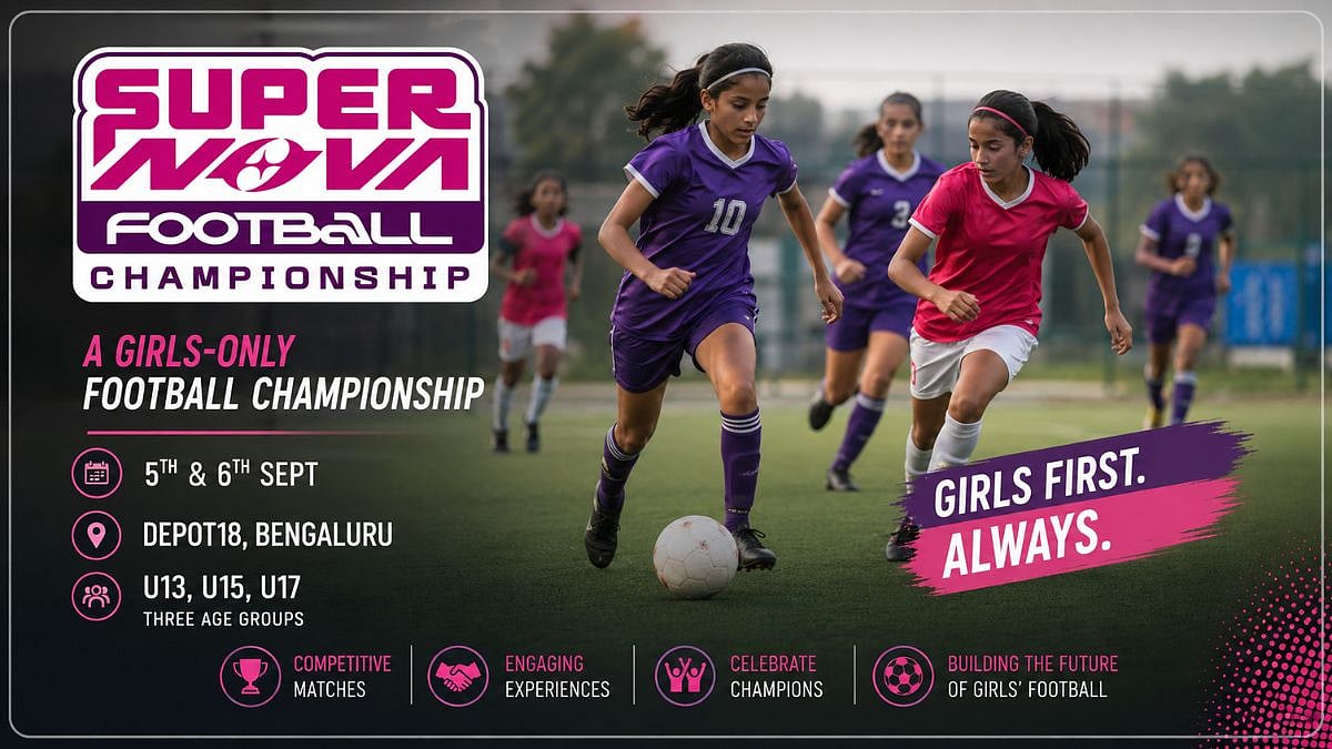SuperNova Football Championship To Bring Bengaluru Together For Girls’ Football Across U13, U15 And U17 Categories