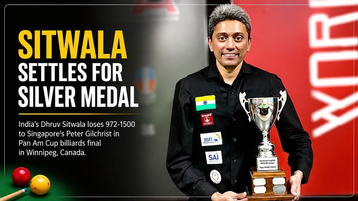 Pan Am Cup Billiards: Dhruv Sitwala Settles For Silver After Losing Final To Peter Gilchrist