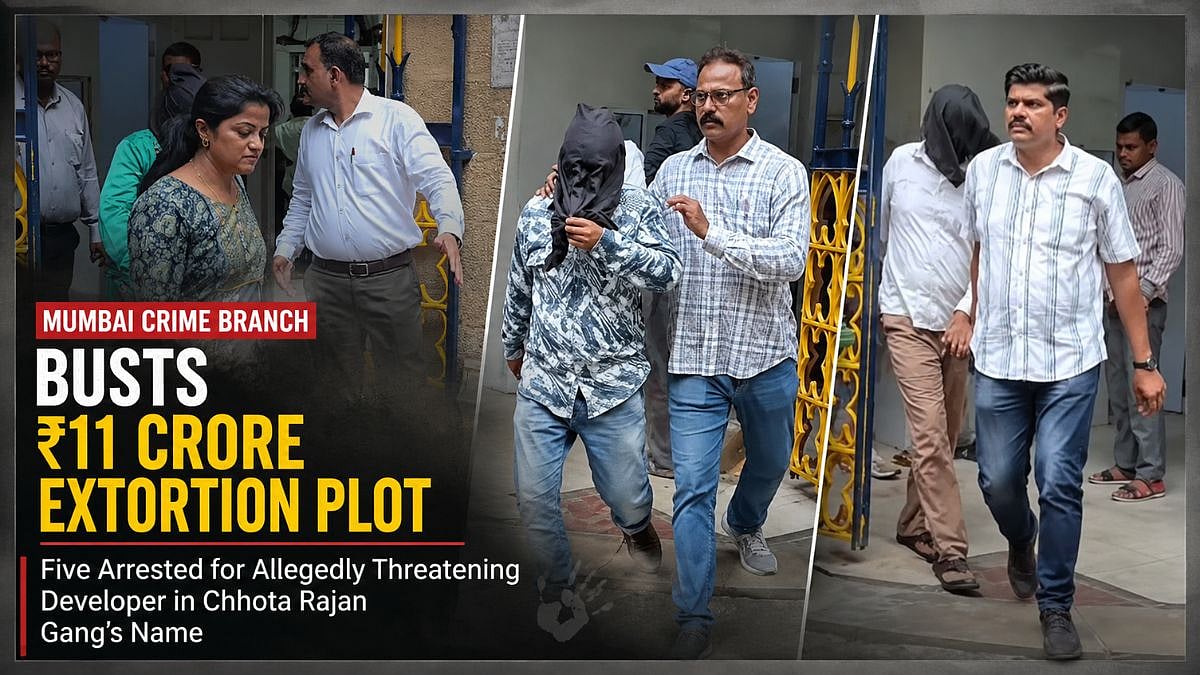 Mumbai Crime Branch Busts ₹11 Crore Extortion Plot; 5 Arrested For Allegedly Threatening Bandra Developer In Chhota Rajan Gang’s Name | VIDEO