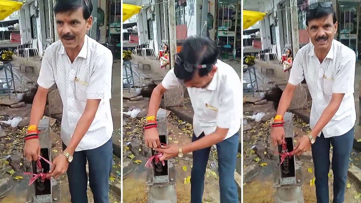 Handpump Breaks Down After Repair, Councillor’s Husband Tries ‘Rope Jugaad’ To Fix In MP's Chhatarpur