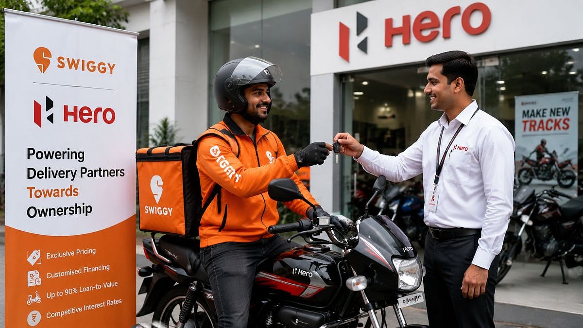 Swiggy, Hero MotoCorp Tie Up To Offer Affordable Vehicle Ownership To Delivery Partners
