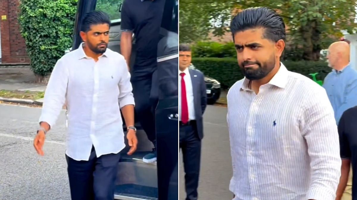 Babar Azam Trolled For 'Rs 15 Hair Dye' As Pakistan Captain Arrives To Meet King Charles Amid High Fever Buzz | VIDEO