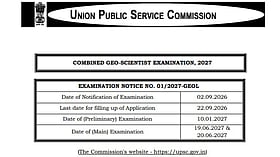 UPSC invites applications for Combined Geo-Scientist Examination 2027 with 127 vacancies