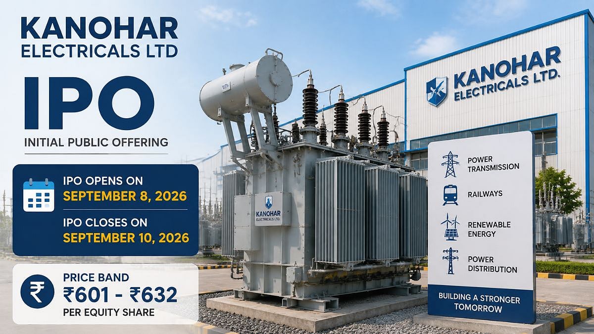 Kanohar Electricals IPO To Open On September 8; Price Band Fixed At ₹601-632 Per Share