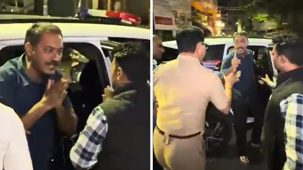 Santosh Pandit Held! Pune Police Detain Activist Days After Being Booked Over Reel On Minister Chandrakant Patil - VIDEO Shows Late-Night Action