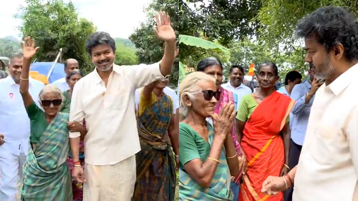 WATCH: Tamil Nadu CM Vijay Gifts His Dior Sunglasses Worth ₹40,000 To Elderly Woman During Salem Visit