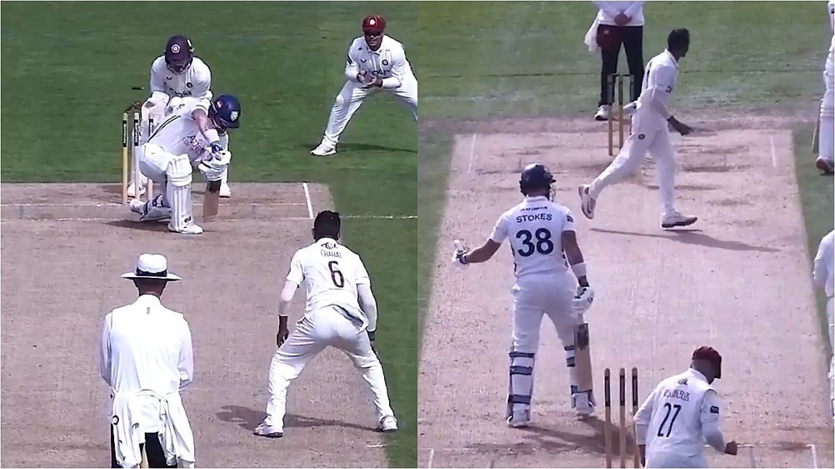 Yuzvendra Chahal Stuns Ben Stokes With Sensational Delivery To Knock Him Over In County Championship; VIDEO