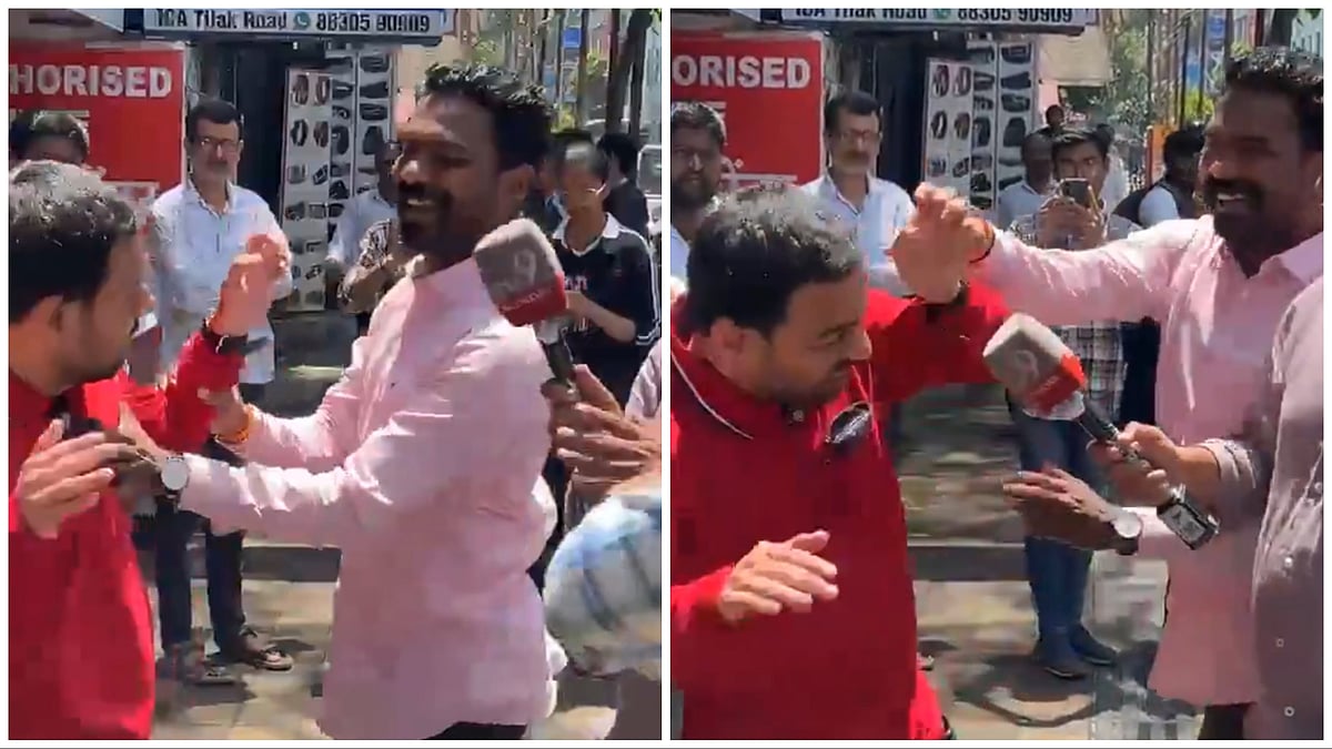 Caught On Camera: Vidyanand Bapat Slapped While Speaking To Media In Pune