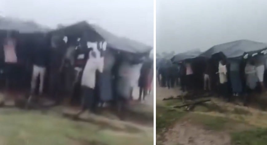 No Cremation Ground, Panna Villagers Burn Pyre Under Plastic Sheets In Open Field Amid Heavy Rain | VIDEO