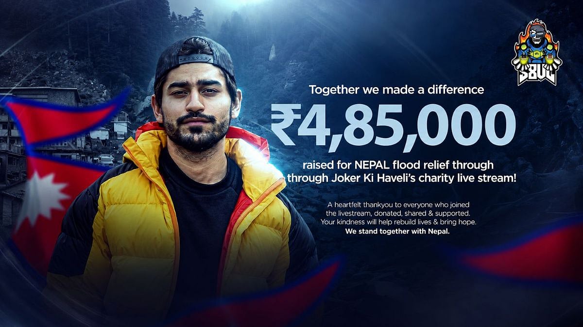 India’s Esports & Gaming Community Rallies As S8UL’s Gulrez Khan Raises ₹4.85 Lakh For Nepal Relief, Supports Flood-Hit Assam