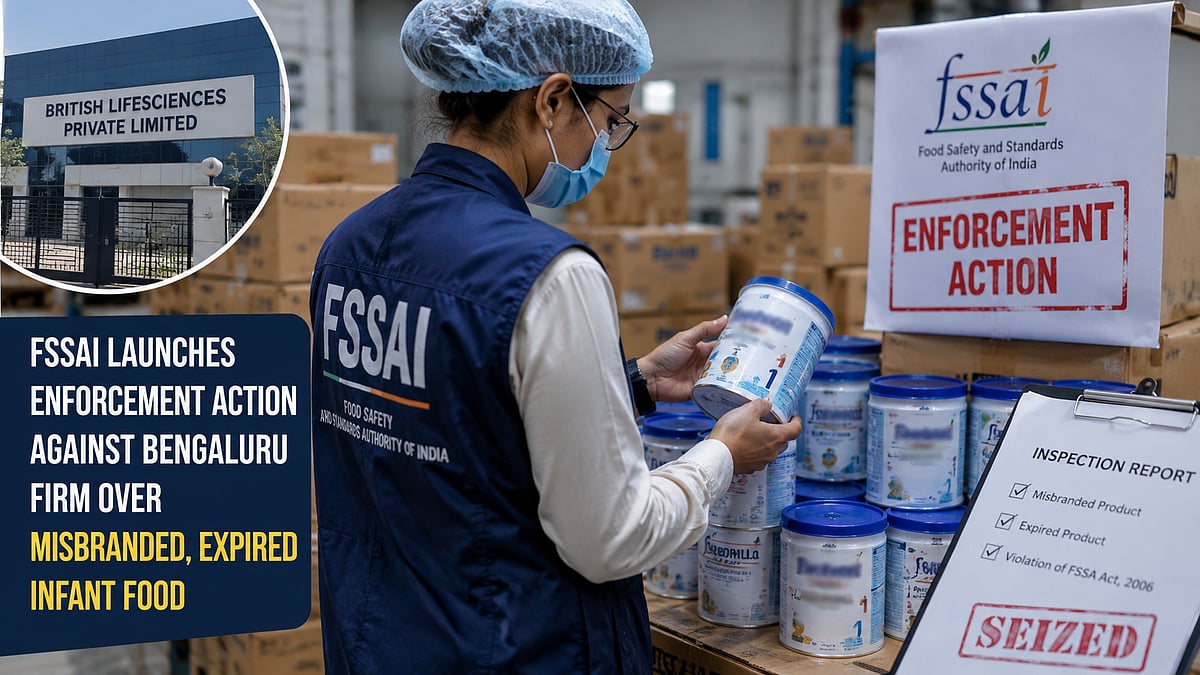 FSSAI Cracks Down On Bengaluru Firm Over Misbranded, Expired Infant Food