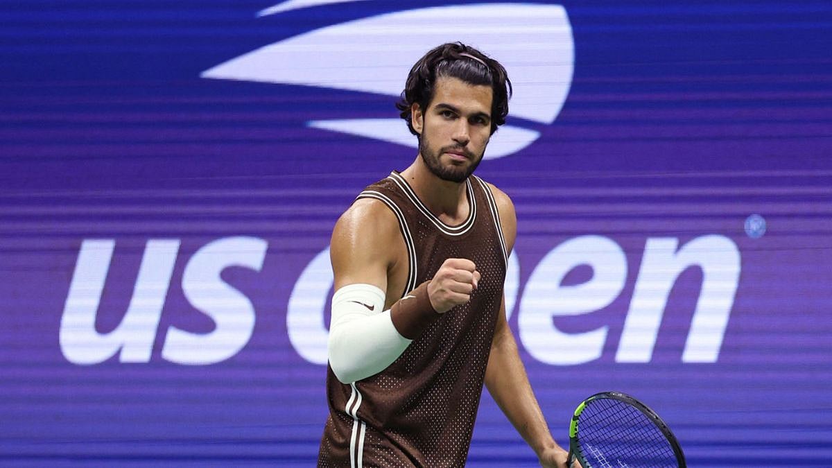 Carlos Alcaraz Overcomes Jaime Faria In Four-Set Thriller To Reach US Open 2026 Third Round | Watch