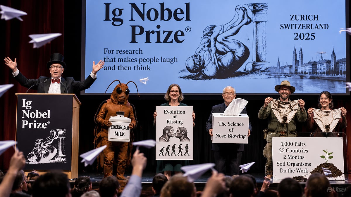 Cockroach Milk, Nose-Blowing And Kissing Studies Win 2026 IG Nobel Prizes