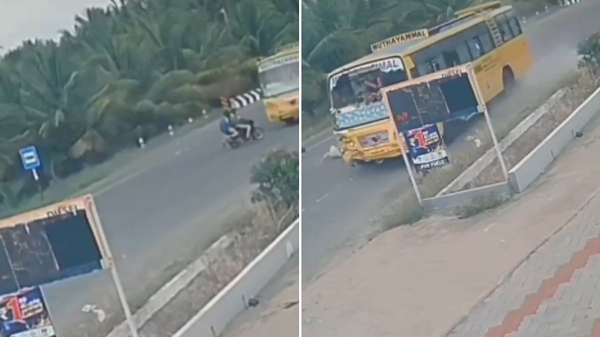4 Sisters, Cousin Killed As College Bus Collides With Two-Wheeler Near Tiruchengode - VIDEO