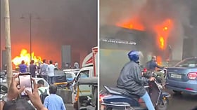 Mumbai: Bus Catches Fire Beneath Aarey Metro Station In Goregaon; Services Briefly Affected | Video